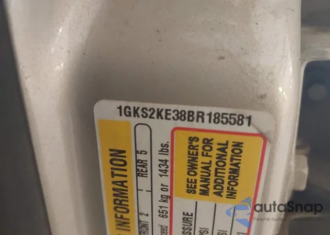 2011 GMC Yukon Xl 1500 Slt z USA, uszkodzony, nr VIN 1GKS2KE38BR185581